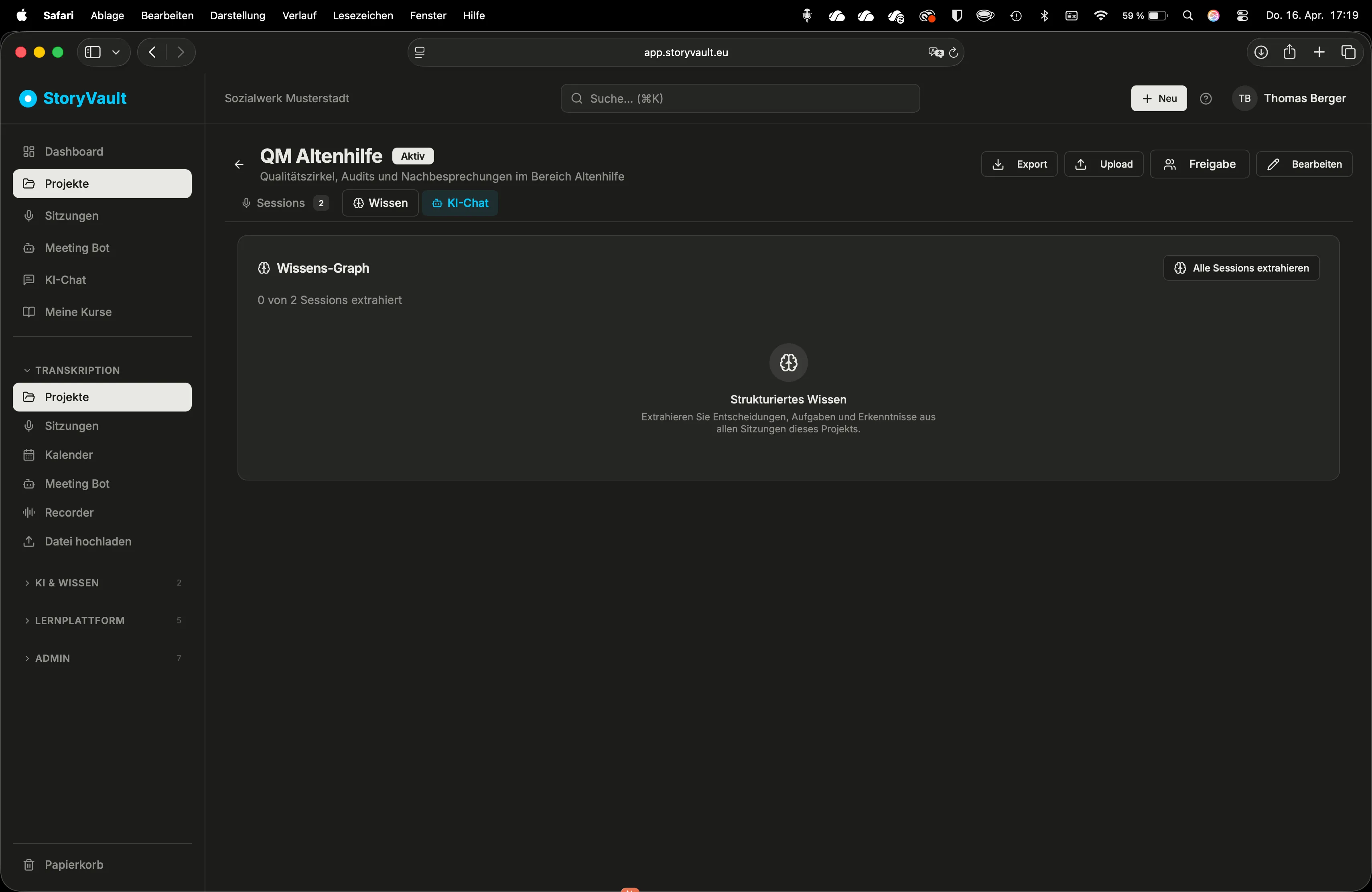 Projekt-Wissensgraph: Entitäten aus Sessions extrahieren